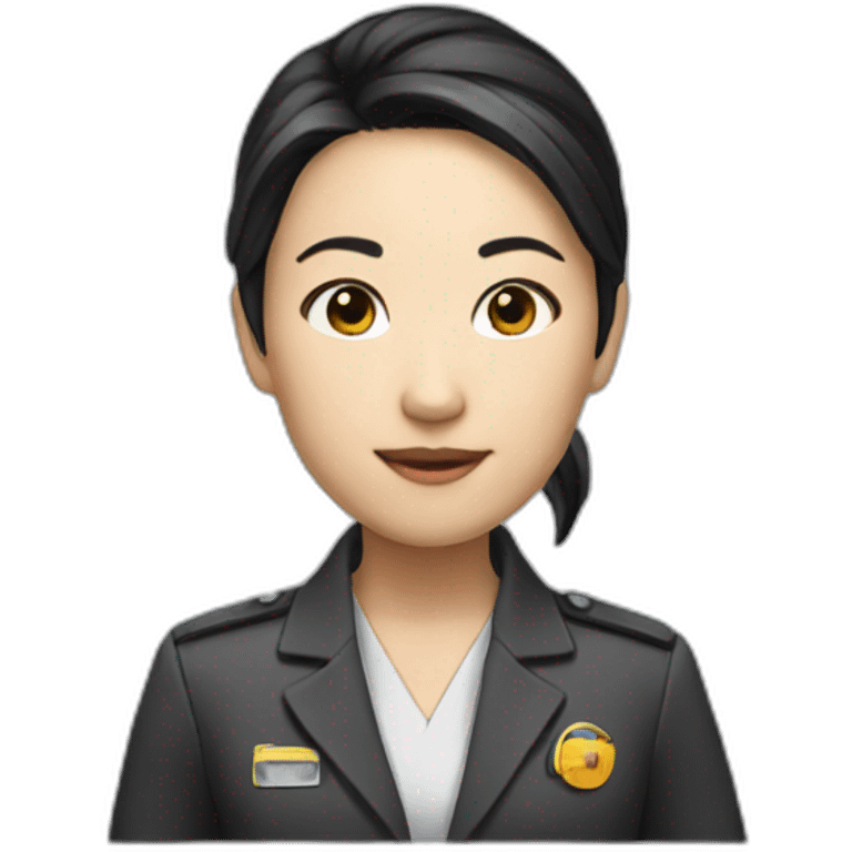 agent abby asian smart emoji