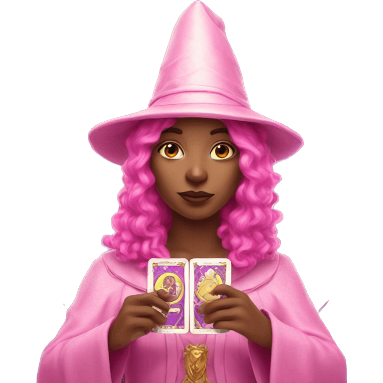 Pink tarot magic emoji