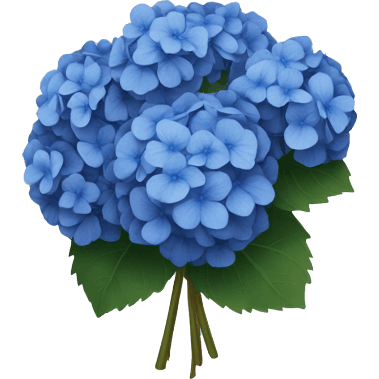 Bouquet of dark blue hydrangeas emoji