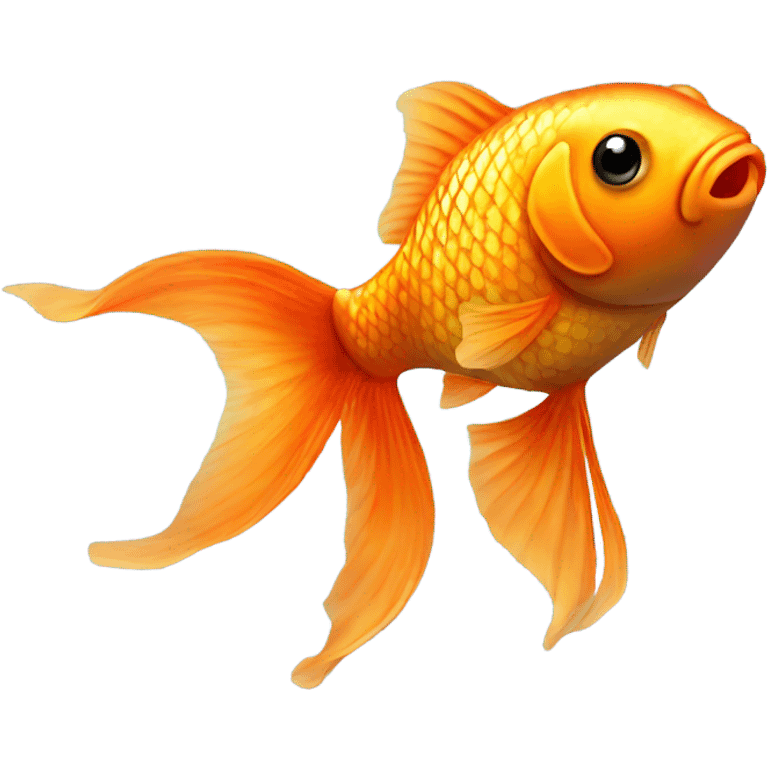 goldfish with legs wearing fishnets emoji