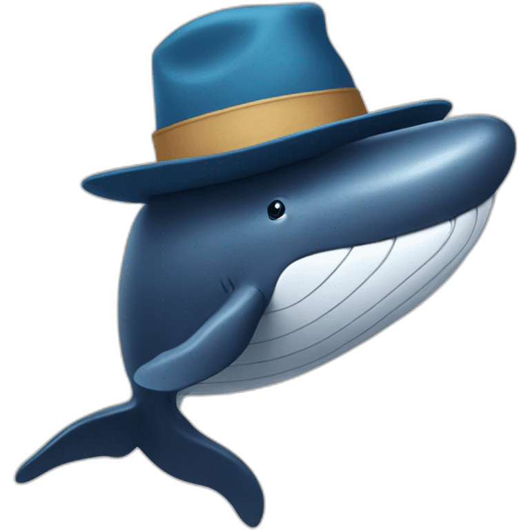 whale with a hat emoji