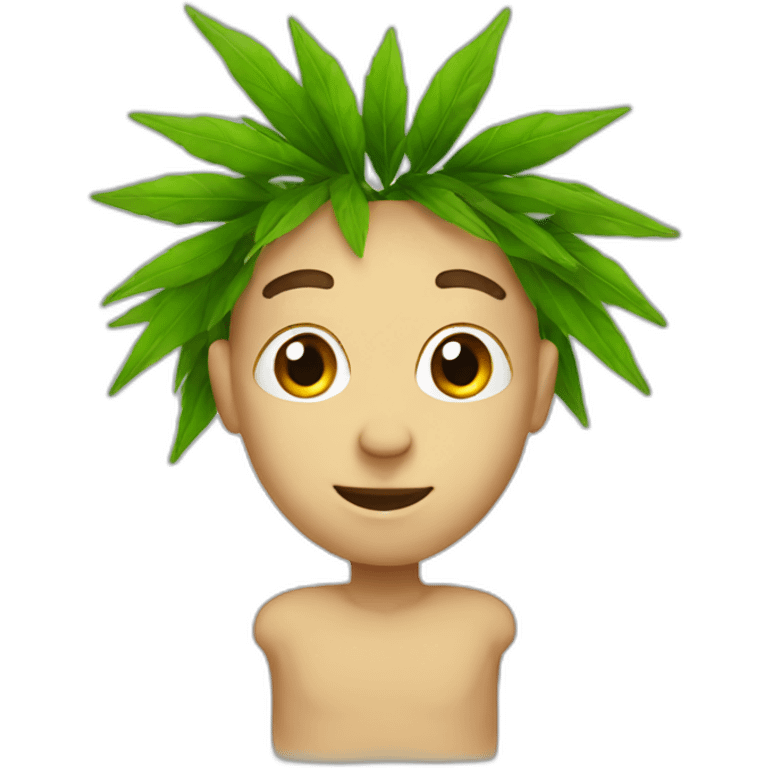 Cute weed emoji