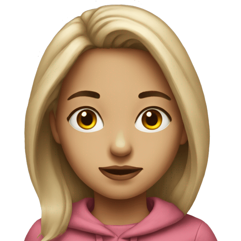 realistic portrait of girl  emoji