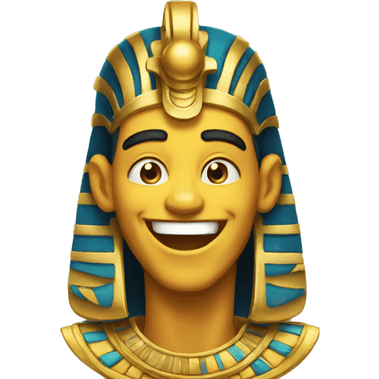 Egyptian king laughing  emoji