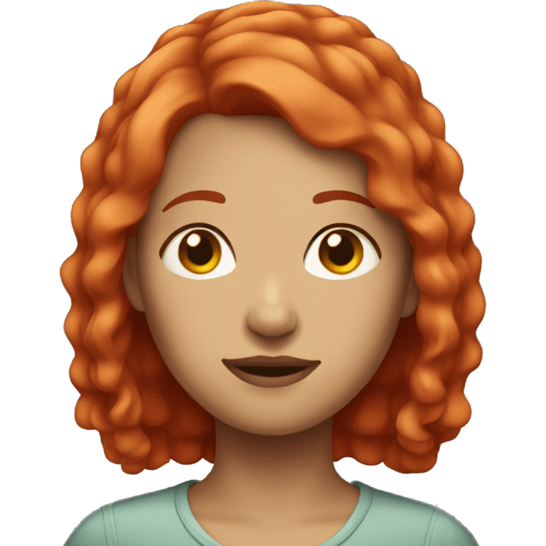 Feminine Person with short red hair  emoji