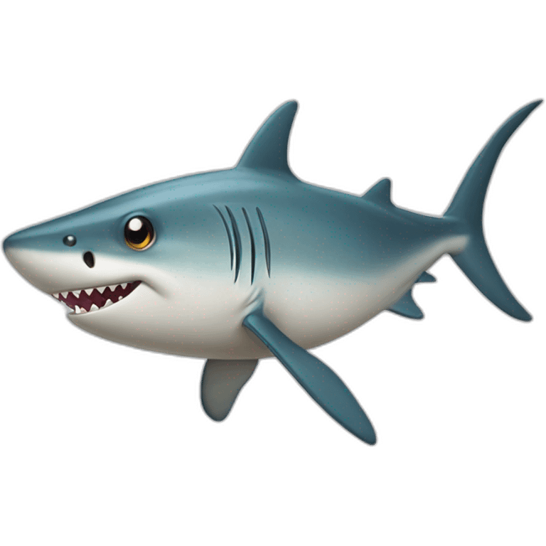 Poisson avec requin emoji