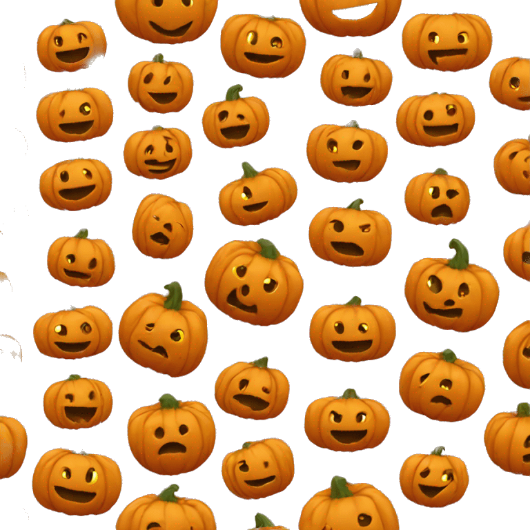 Pumpkin without a face emoji