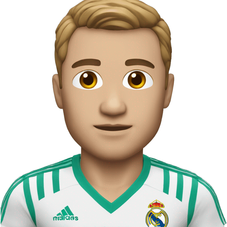 My own Memoji with Real Madrid shirt emoji