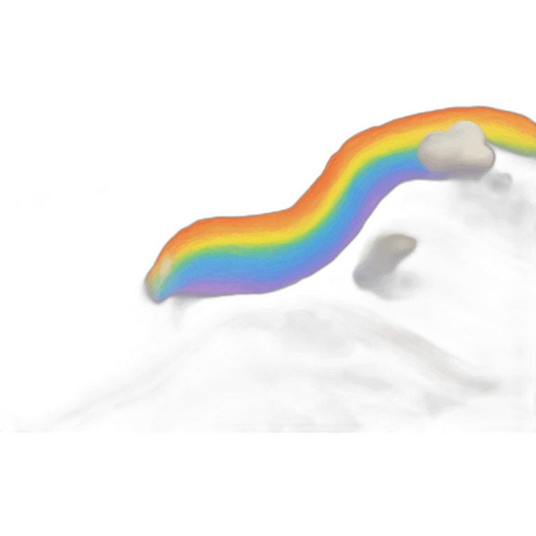 Chat et arc-en-ciel emoji