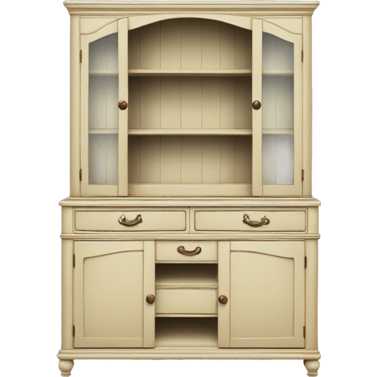 vintage dining hutch  emoji