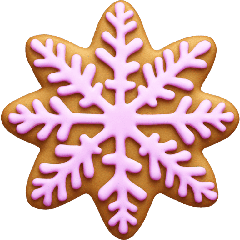 pink snowflake cookie  emoji