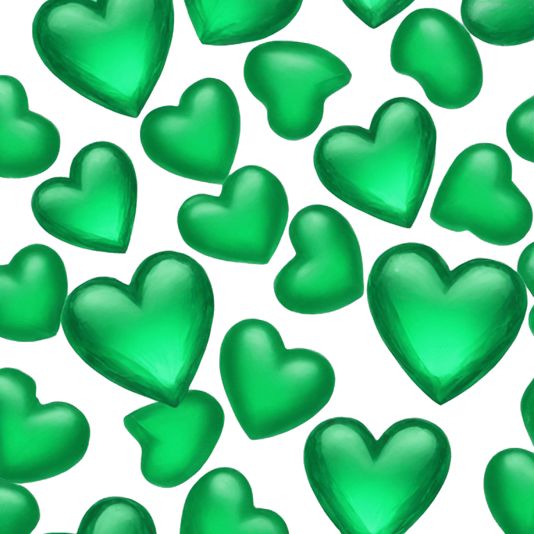 Emerald green heart emoji