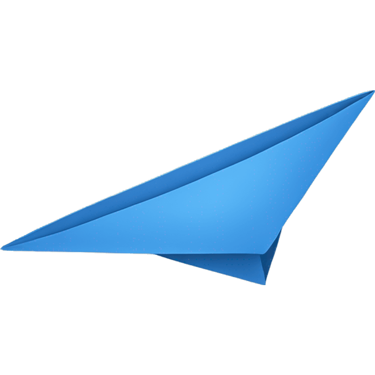 Blue paper plane  emoji