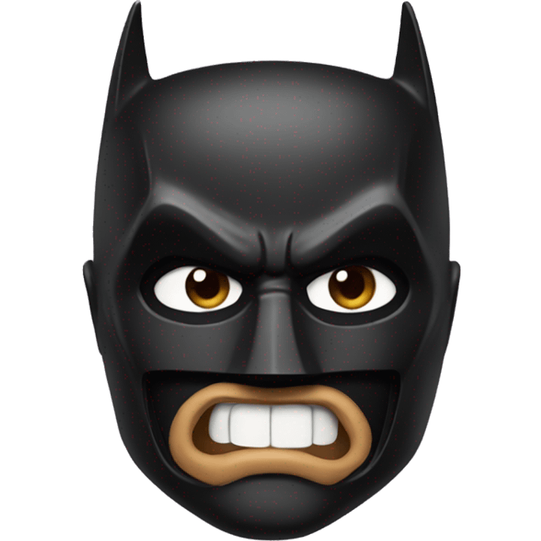 Batman kiss face emoji