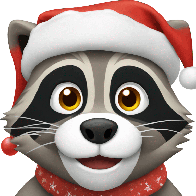 Christmas raccoon  emoji