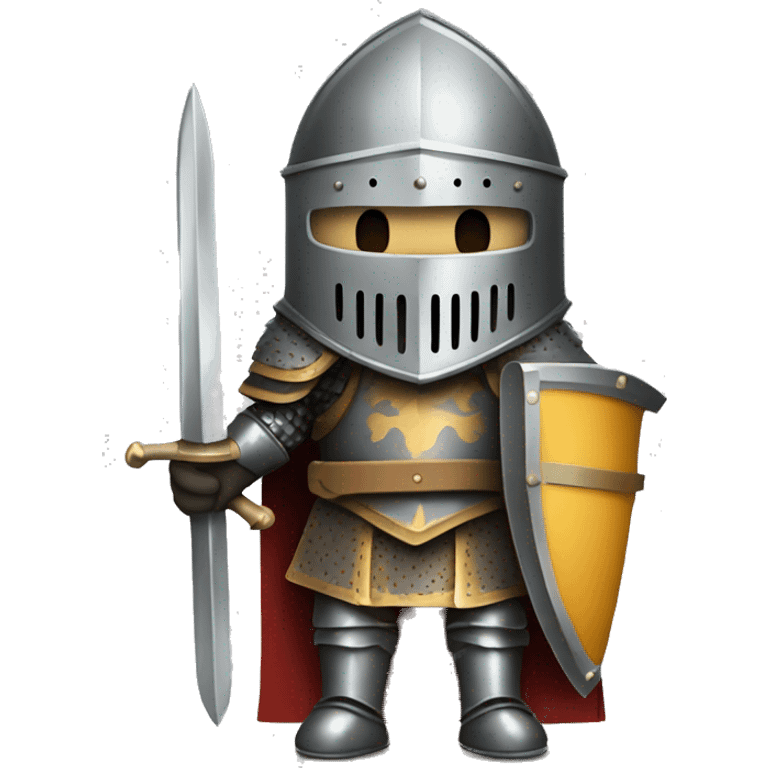 medieval knight with full plate armor emoji