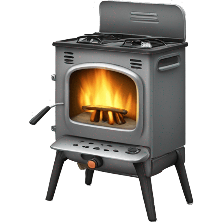 Realistic camping stove burners emoji