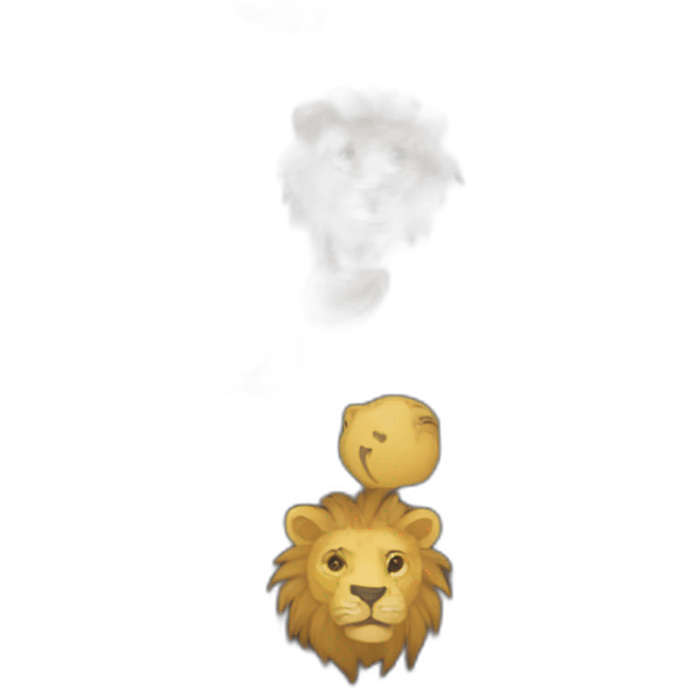 lion - black emoji