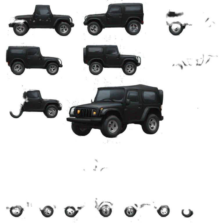 black thar car emoji