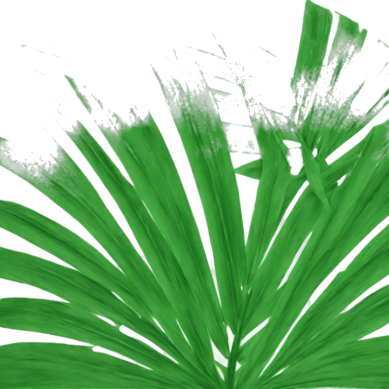 green palm leaf emoji