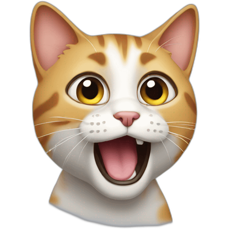 Surprised cat emoji