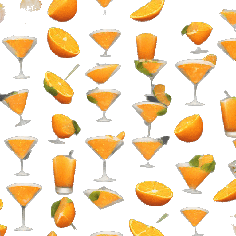 orange martini emoji