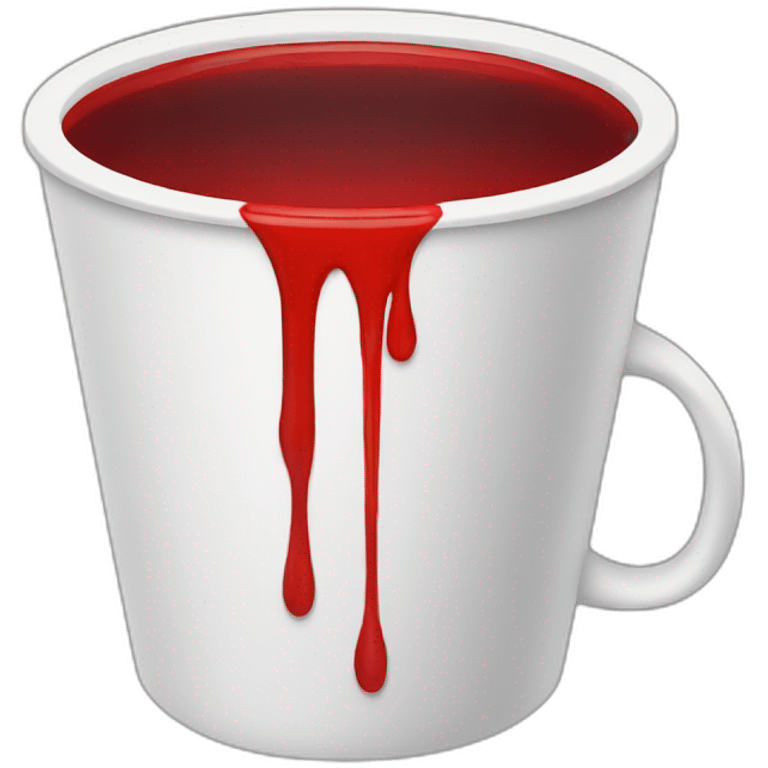 Blood in a cup emoji