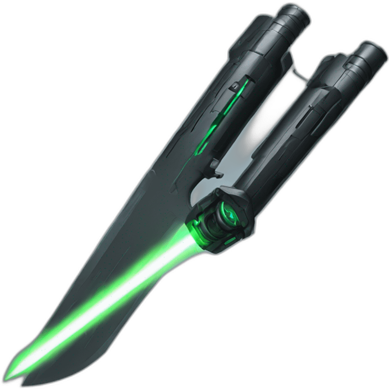 Sabre laser black emoji