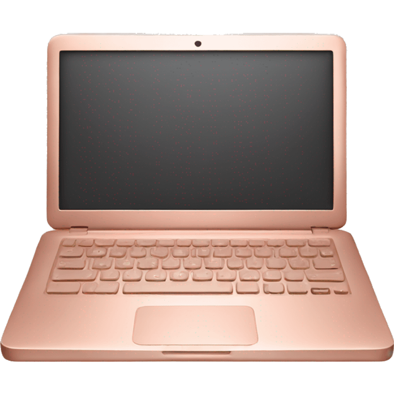 Rose gold laptop emoji