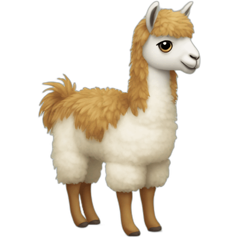 Stuffed animal llama emoji