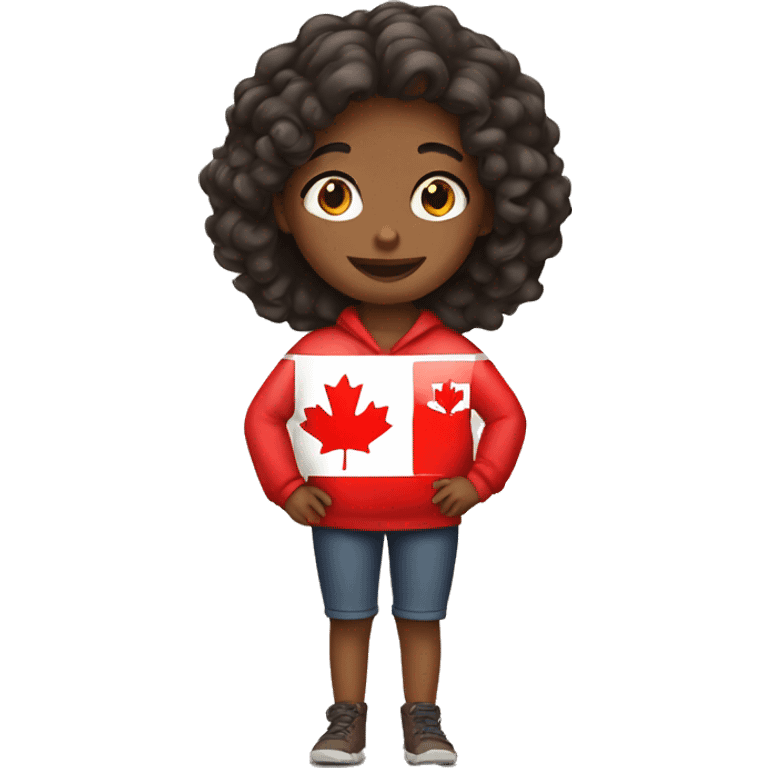 a girl who loves canada emoji