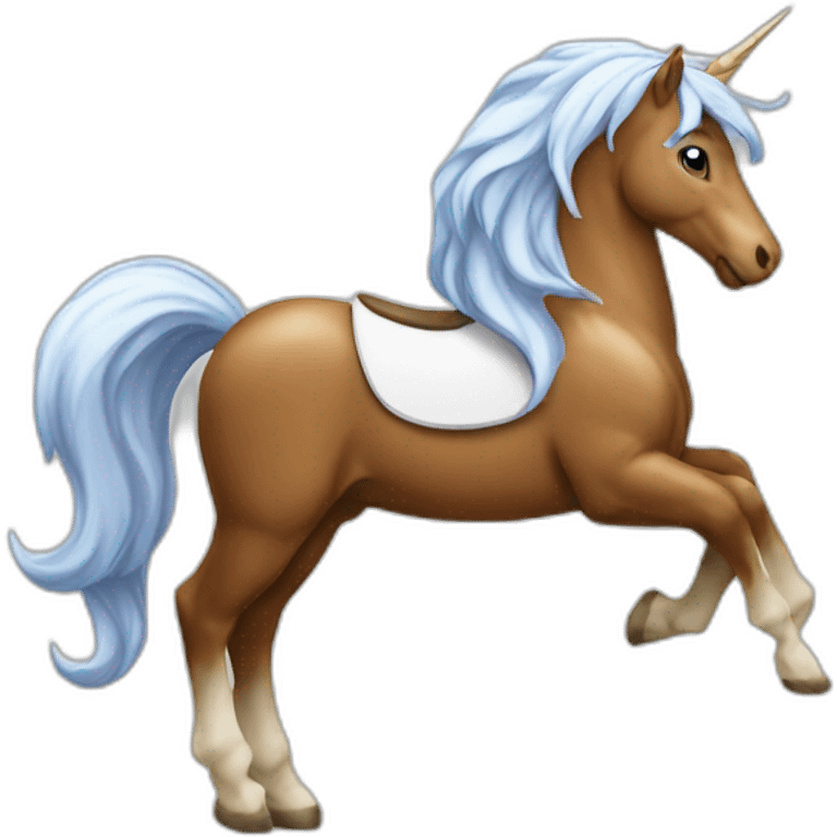 Licorne sur cheval emoji