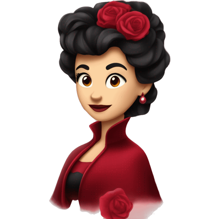 Rosina la Roja: The Crimson Charmer

Rosita Disney Villain: The Crimson Charmer A passion-driven, charismatic villain with a captivating allure, The Crimson Charmer entices and manipulates, adorned in a ruby-red shawl and vanishing in rose petals. emoji