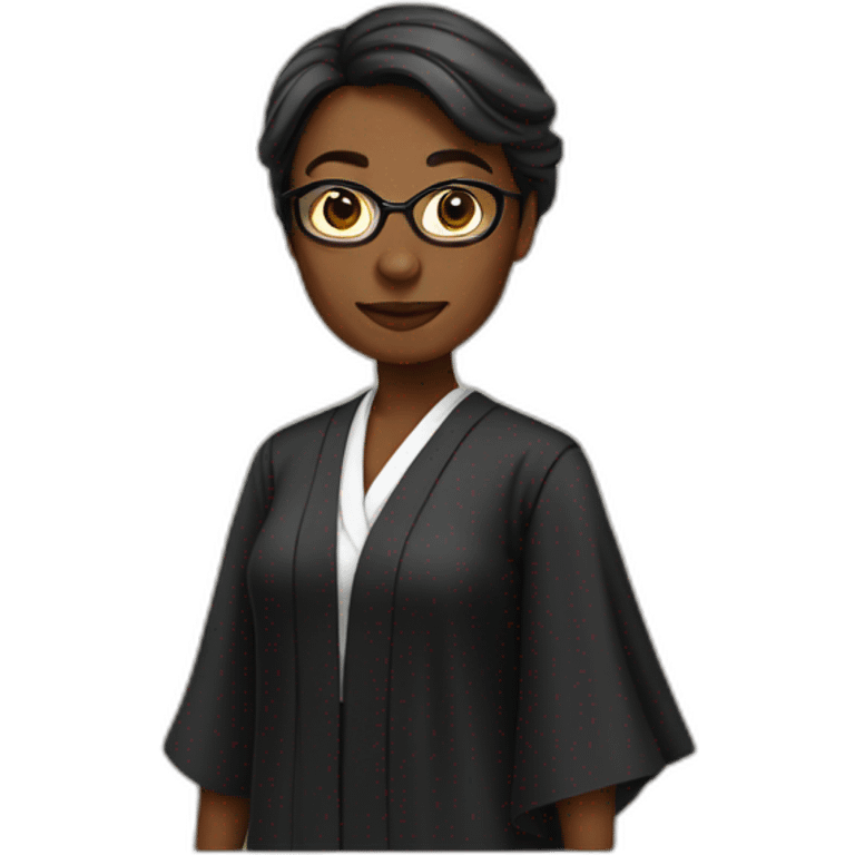 woman lawyer Wearing a robe emoji