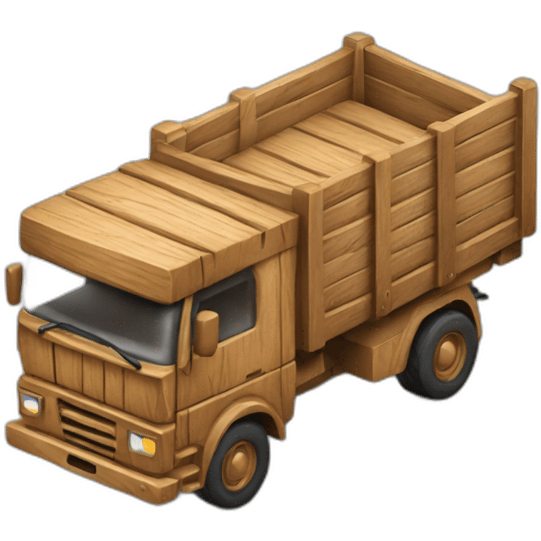 wood truck emoji