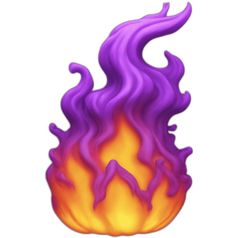 3d sthorm purple fire emoji