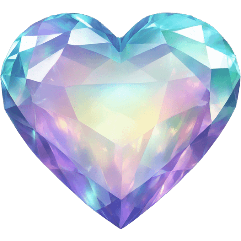 iridescent diamond heart emoji