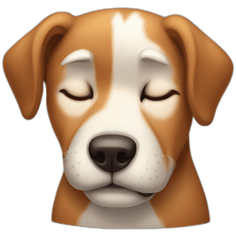 sleepy dog emoji