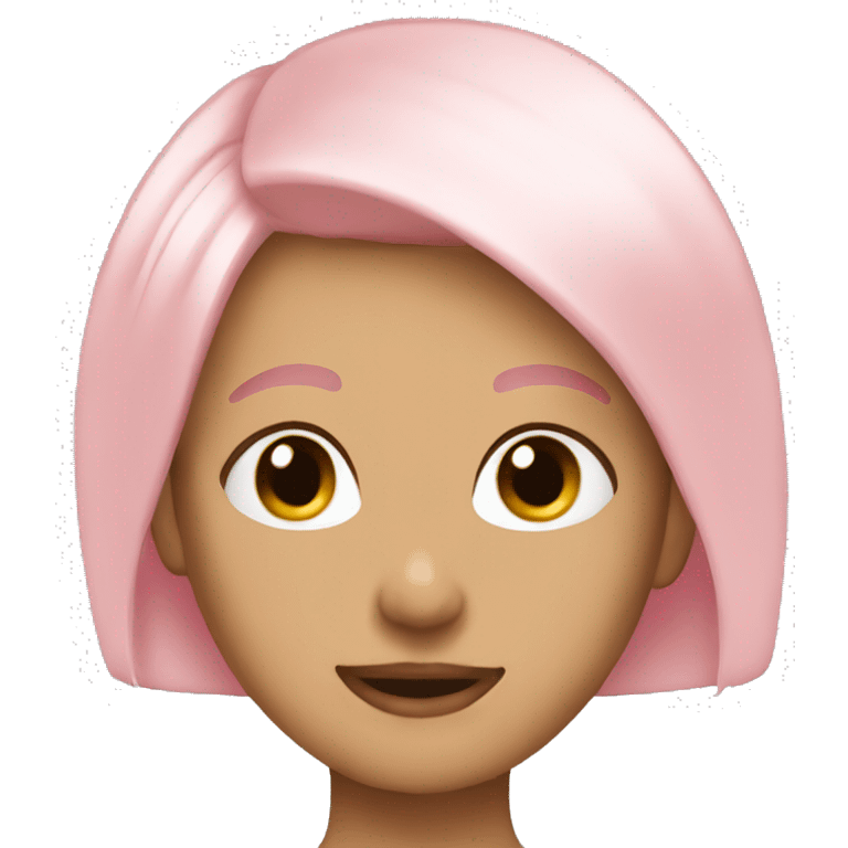 soft pink haircut emoji