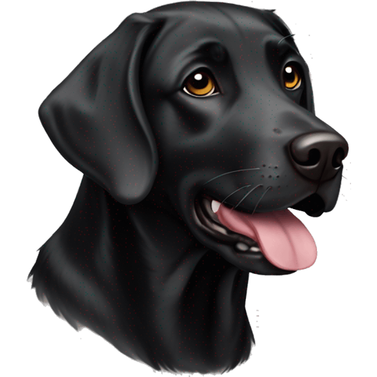 Black Labrador tripawd emoji