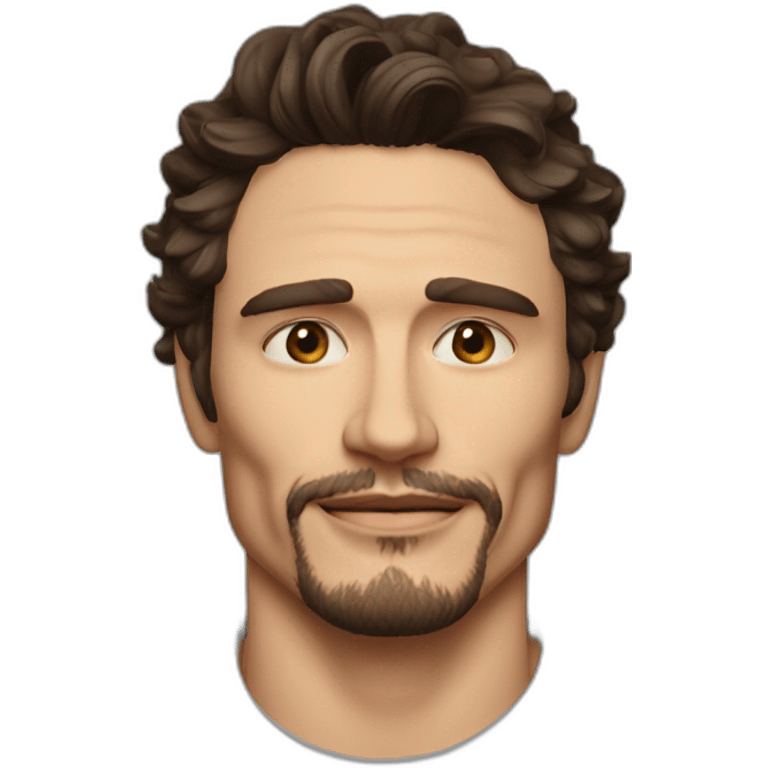 james franco no facial hair emoji