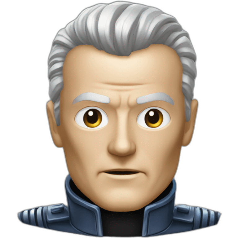 T-1000 metallic emoji