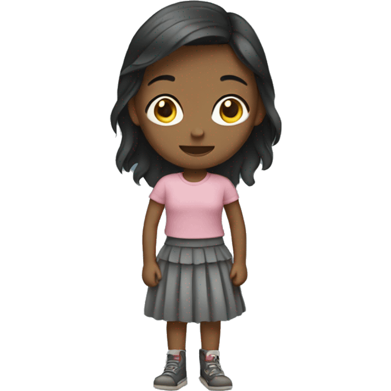 Girl wearing a skirt emoji