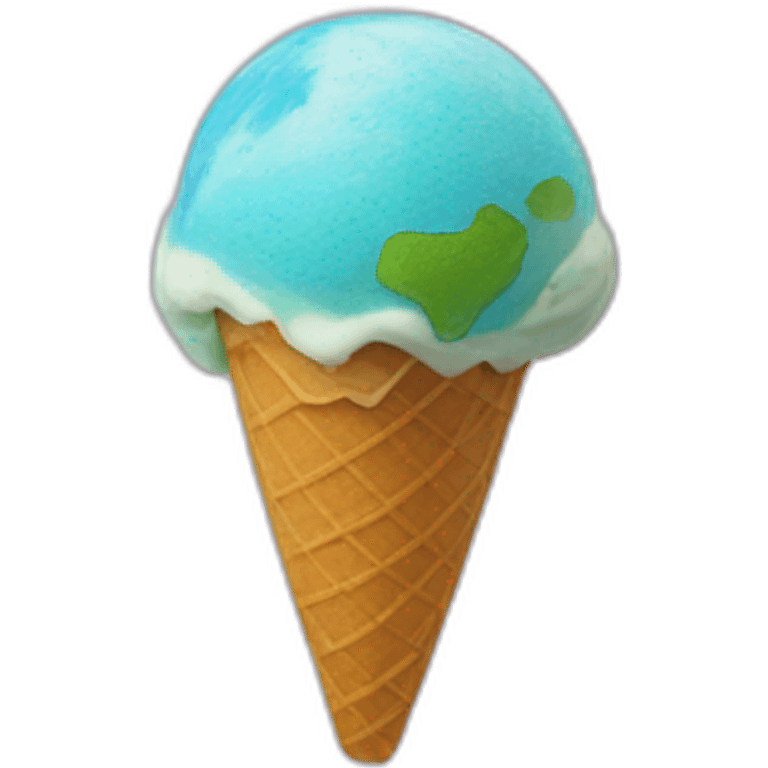 planet earth  icecream emoji