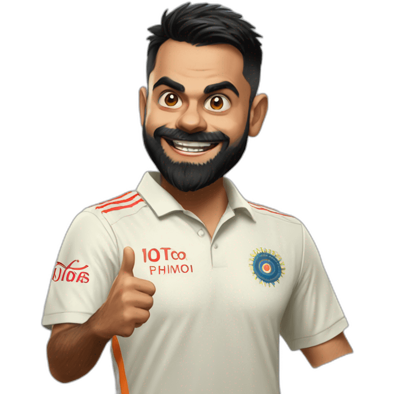 virat kohli happy emoji