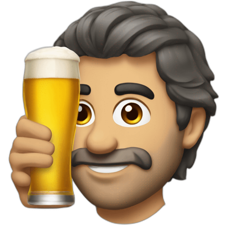 Zemmour avec une biere emoji