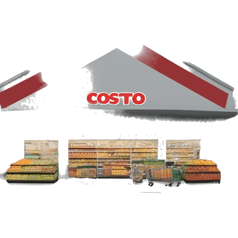 exterior of a costco market emoji