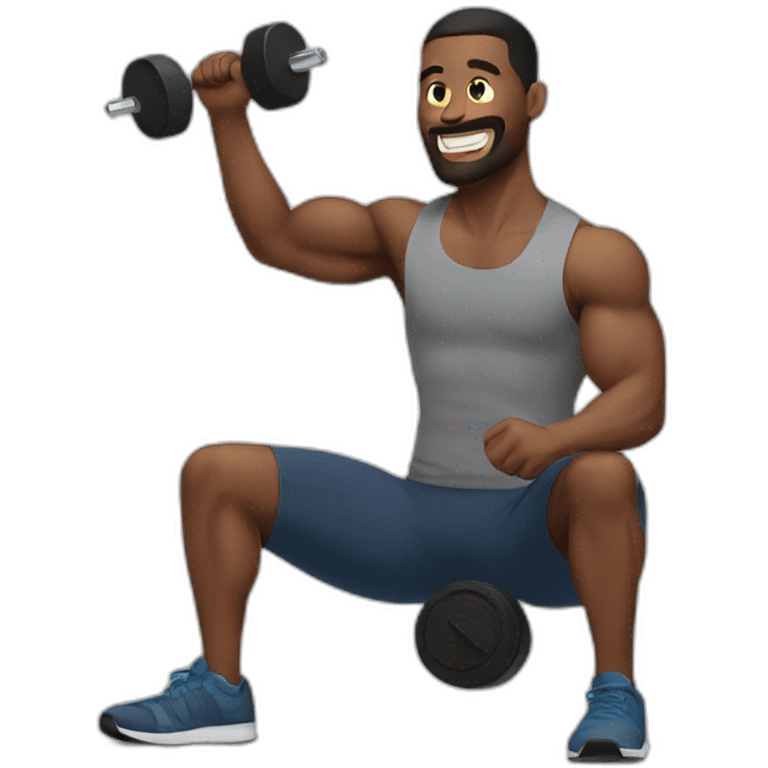 man working out emoji