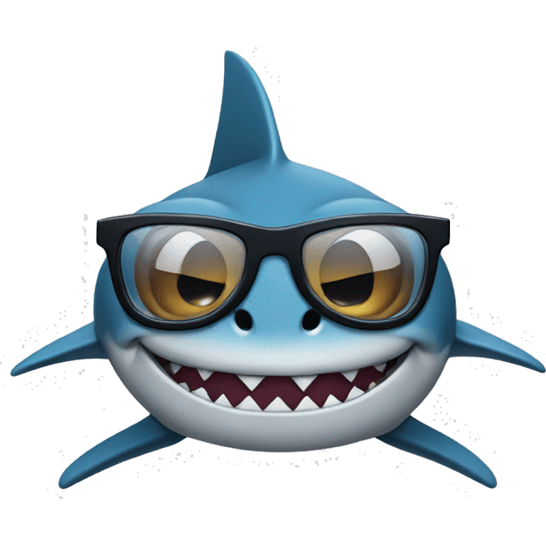 shark with glasses emoji