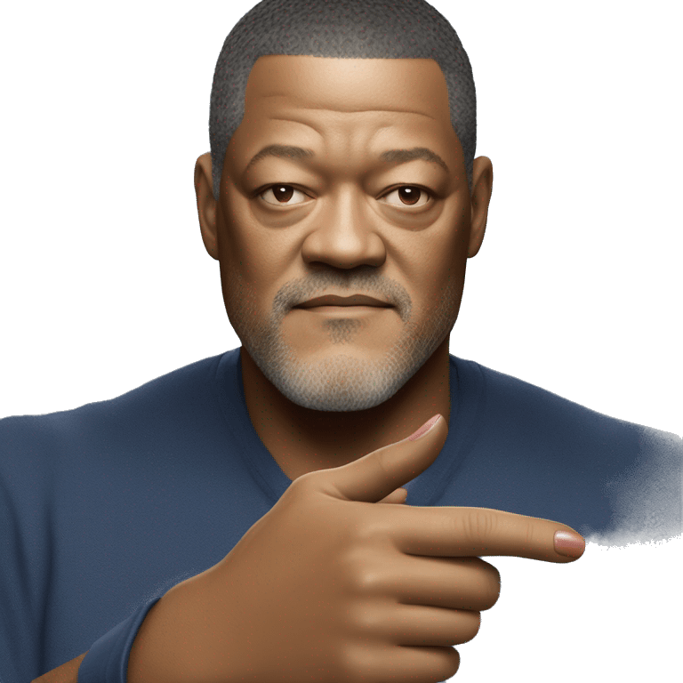 Laurence Fishburne con las pildoras rojo y azul en la mano emoji